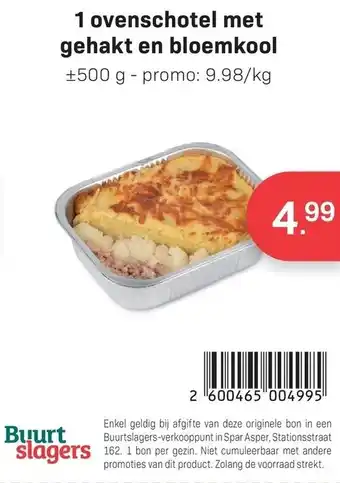 1 ovenschotel met gehakt en bloemkool