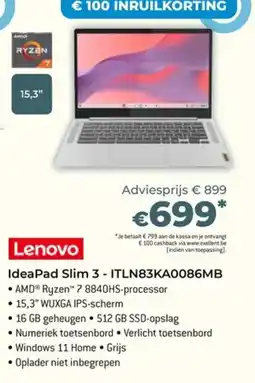 AUVA Lenovo Ideapad Slim 3 aanbieding
