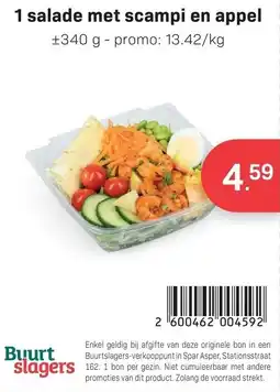 Bon Ap salade met scampi en appel aanbieding