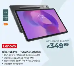 AUVA Lenovo idea tab pro aanbieding