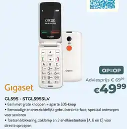 AUVA Gigaset GL595 - STGL595SLV aanbieding