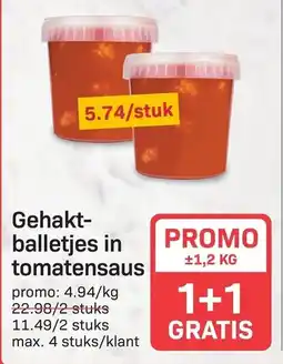 Bon Ap Gehakt-balletjes in tomatensaus aanbieding