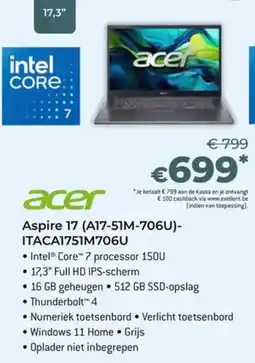 AUVA Aspire 17 aanbieding