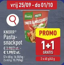 ALDI Knorr pasta snackpot aanbieding