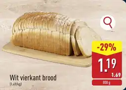 ALDI Wit Vierkant Brood aanbieding