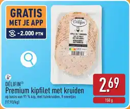 ALDI Delifin Premium Kipfilet met Kruiden aanbieding