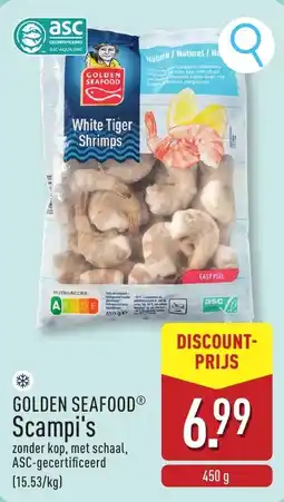 ALDI Golden seafood scampi's aanbieding