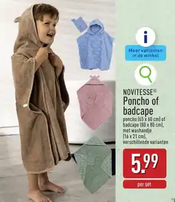 ALDI Novitesse poncho of badcape. aanbieding