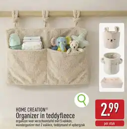 ALDI Home creation organizer in teddyfleece aanbieding