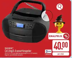 ALDI Maginon Cd-/mp3-/cassettespeler aanbieding