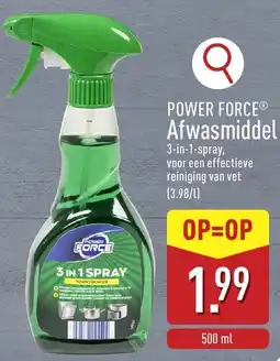 ALDI Power force afwasmiddel aanbieding