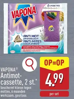 ALDI Vapona antimot- cassette aanbieding