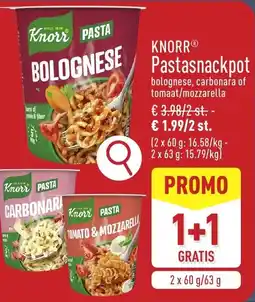ALDI Knorr Pastasnackpot aanbieding