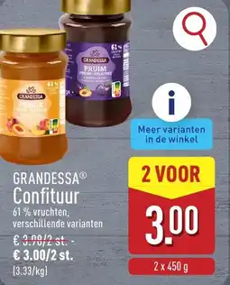 ALDI Grandessa confituur aanbieding
