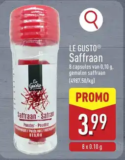 ALDI Le gusto saffraan aanbieding
