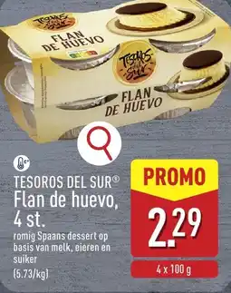 ALDI Tesoros del sur flan de huevo aanbieding