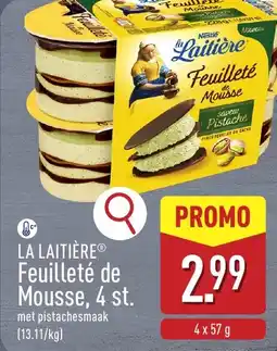 ALDI La laitière feuilleté de mousse aanbieding