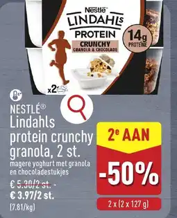 ALDI Nestlé lindahls protein crunchy granola aanbieding