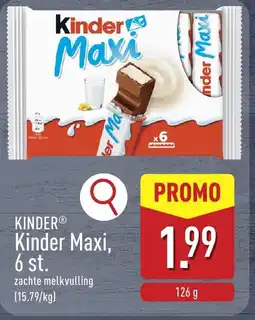 ALDI Kinder Maxi, aanbieding
