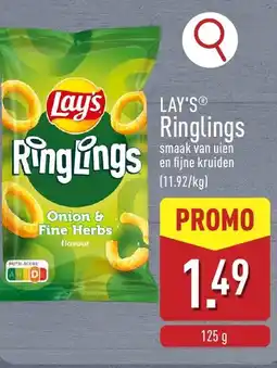 ALDI Lay's Ringlings aanbieding