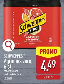 ALDI Schweppes Agrumes zero aanbieding