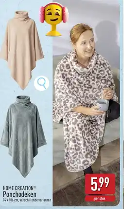 ALDI Home creation ponchodeken aanbieding