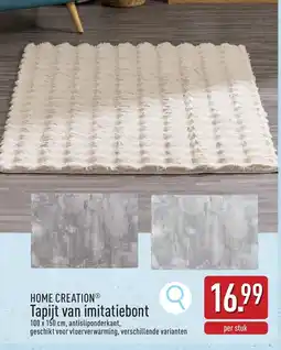 ALDI Home creation tapijt van imitatiebont aanbieding
