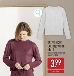 ALDI Up2fashion loungewear shirt aanbieding