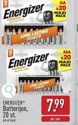 ALDI Energizer Batterijen AA of AAA aanbieding