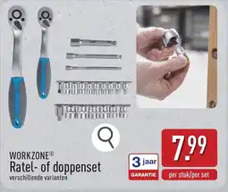 ALDI Workzone ratel of doppenset aanbieding
