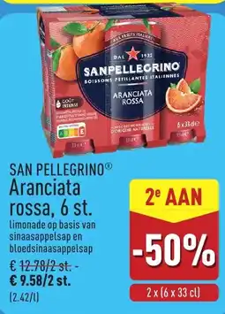 ALDI Sanpellegrino aranciata rossa aanbieding