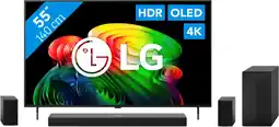 Coolblue LG OLED 55 B6 (2026) + LG DS70TR aanbieding