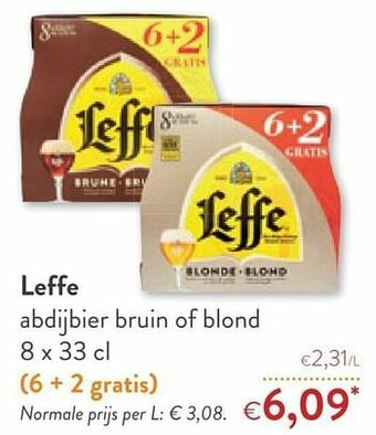 OKay Leffe abdijbier bruin of blond aanbieding