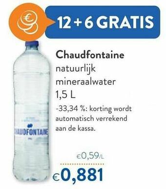 OKay Chaudfontaine natuurlijk mineraalwater aanbieding