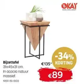 BE-Okay Bijzettafel aanbieding
