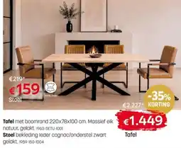 BE-Okay Tafel aanbieding