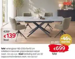 BE-Okay Tafel aanbieding