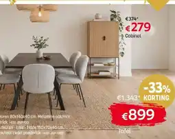 BE-Okay Tafel aanbieding