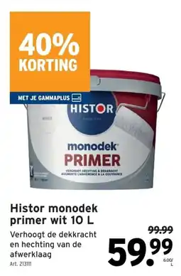 GAMMA Histor monodek primer aanbieding