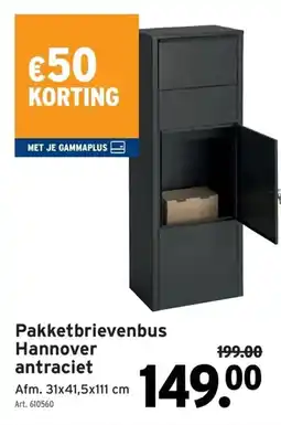 GAMMA Pakketbrievenbus Hannover aanbieding