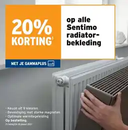 GAMMA Sentimo radiatorbekleding aanbieding