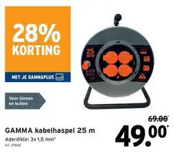 GAMMA gamma kabelhaspel aanbieding