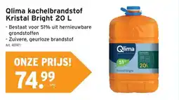 GAMMA Qlima kachelbrandstof Kristal Bright aanbieding