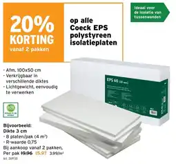 GAMMA Coeck EPS polystyreen isolatieplaten aanbieding
