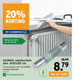 GAMMA gamma radiatorfolie aanbieding