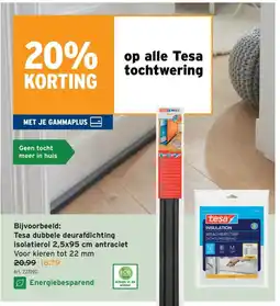 GAMMA Tesa tochtwerering aanbieding