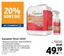 GAMMA Aquaplan Muur-dicht aanbieding