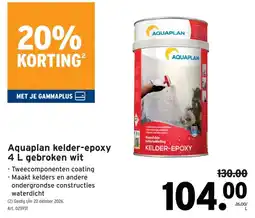 GAMMA Aquaplan kelder-epoxy aanbieding