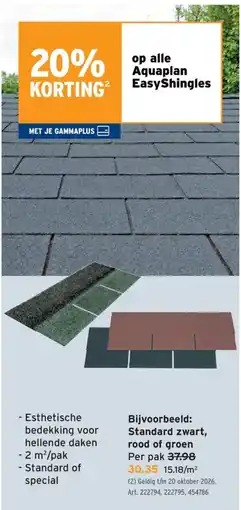 GAMMA Aquaplan EasyShingles aanbieding