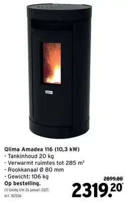 GAMMA Qlima Amadea 116 aanbieding